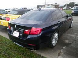 2011 Blue BMW 5 Series Sedan.5001X Drive, 4 DR Sedan.Experience luxury and