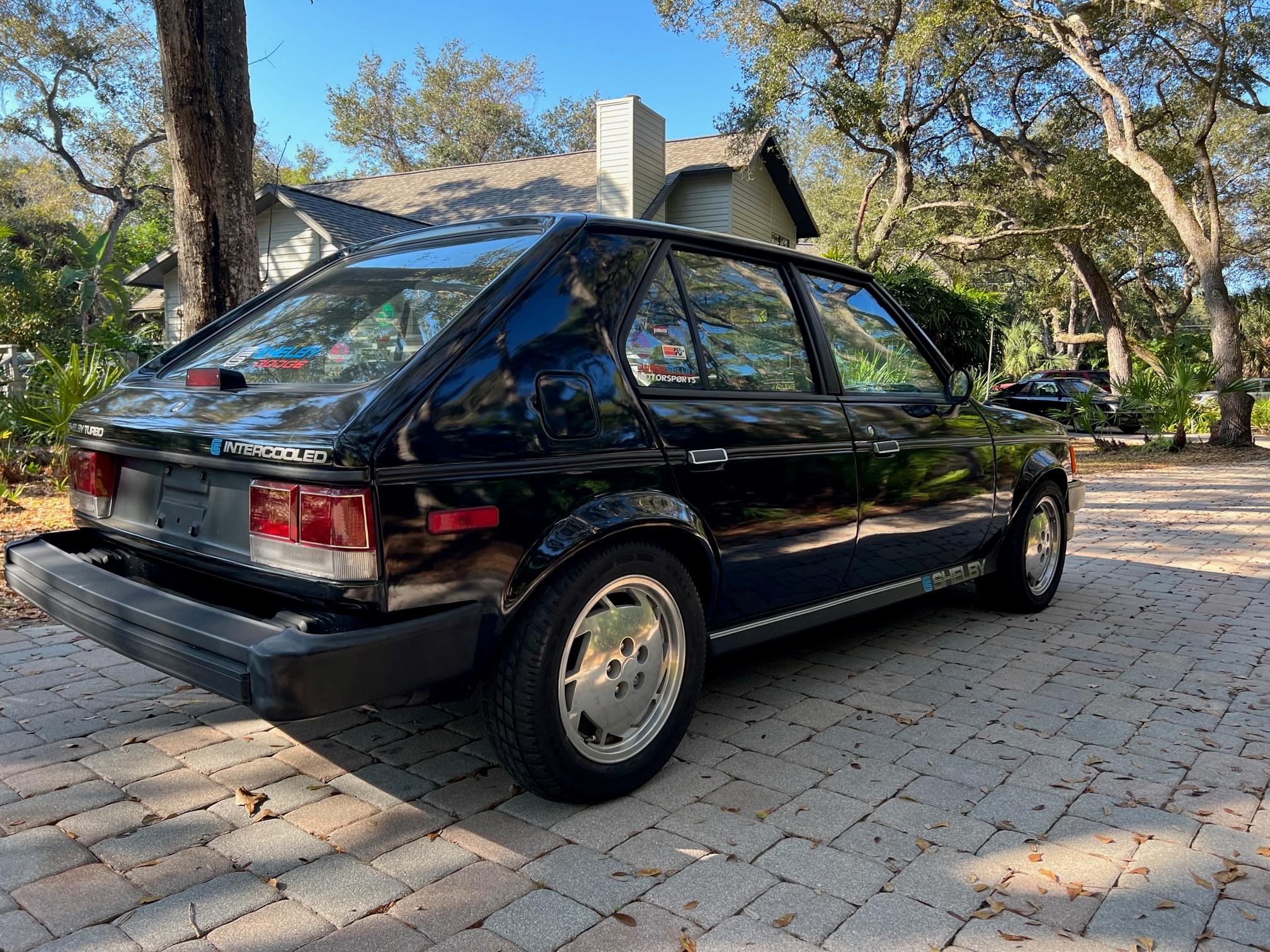 1986 Dodge Omni Coupe. #125 of 500 ever built by Carroll Shelb GLHS stands