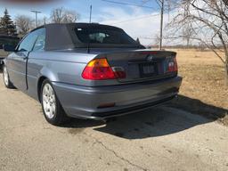 2001 BMW 3 SERIES 325 CIV-6, AUTOMATIC TRANSMISSION, POWER TOP,LEATHER INTE