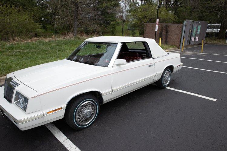 1983 Chrysler Lebaron Convertible.Brand new top.All original.