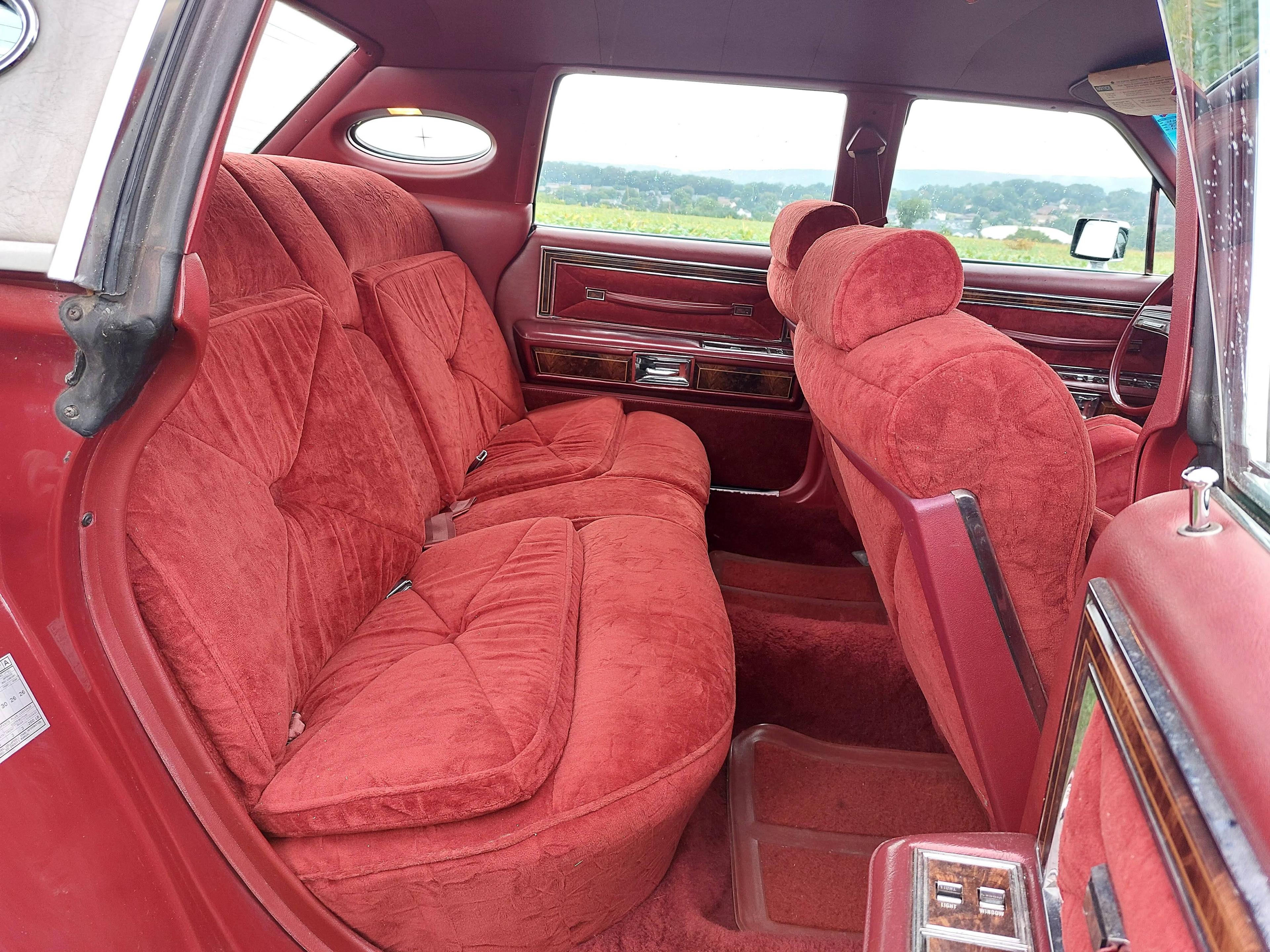 1978 Lincoln Continental Town Car Sedan.Paint Dark Red Metallic with red ve