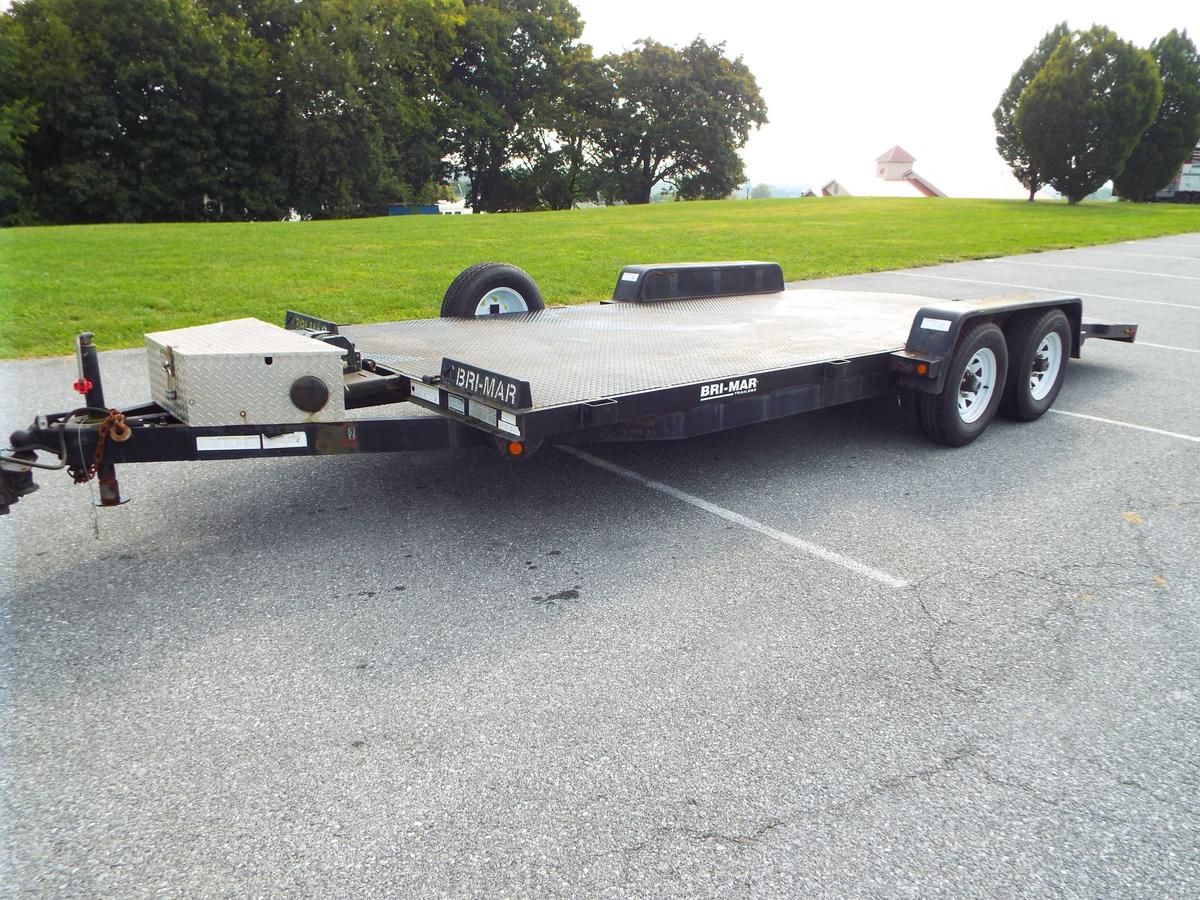 2007 Bri-Mar Open Trailer. Open trailer with winch. It has a 9,990 GVWR one