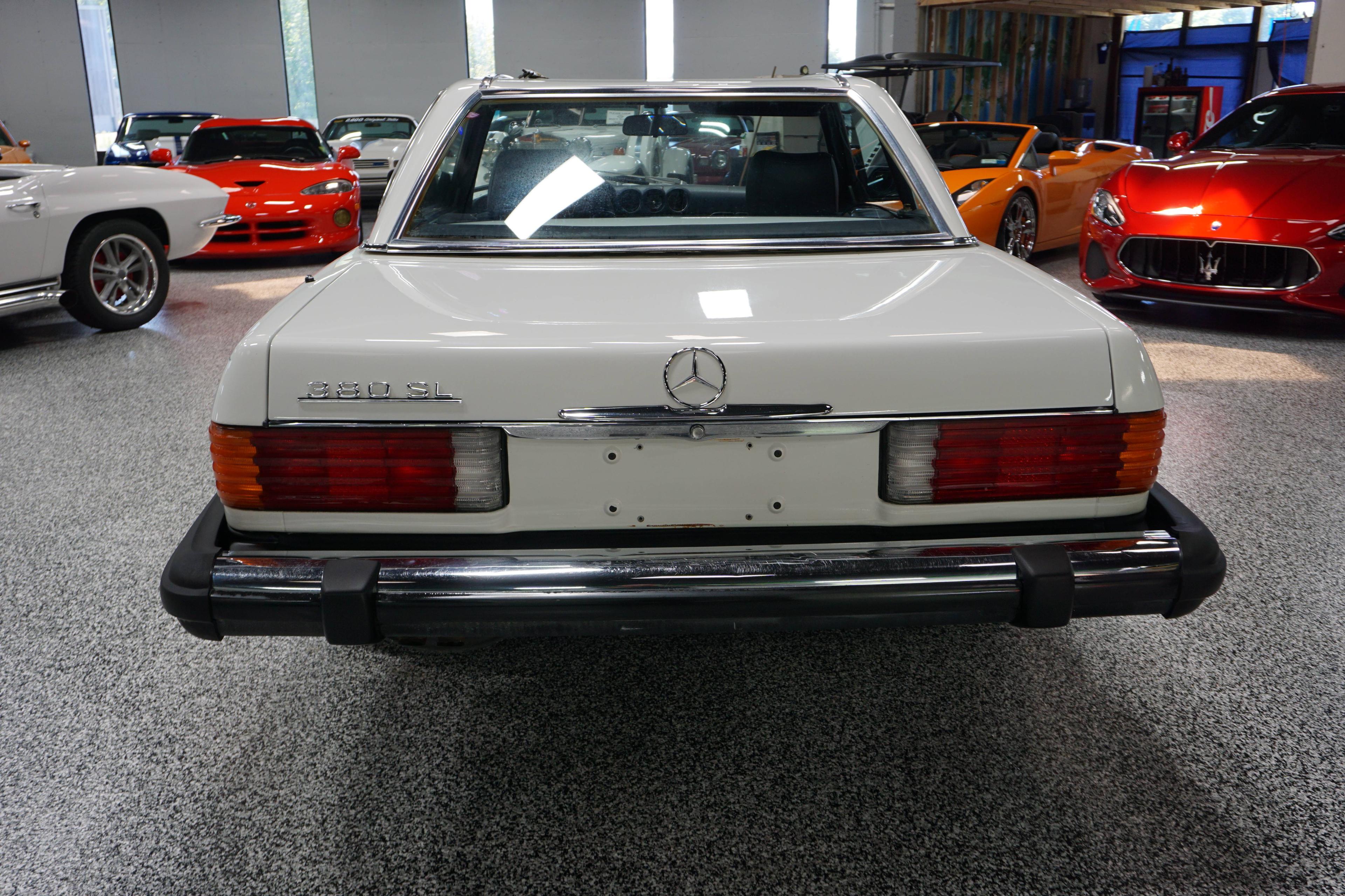 1985 Mercedes-Benz 380SL Convertible. 3.8 liter V8 engine. Automatic transm