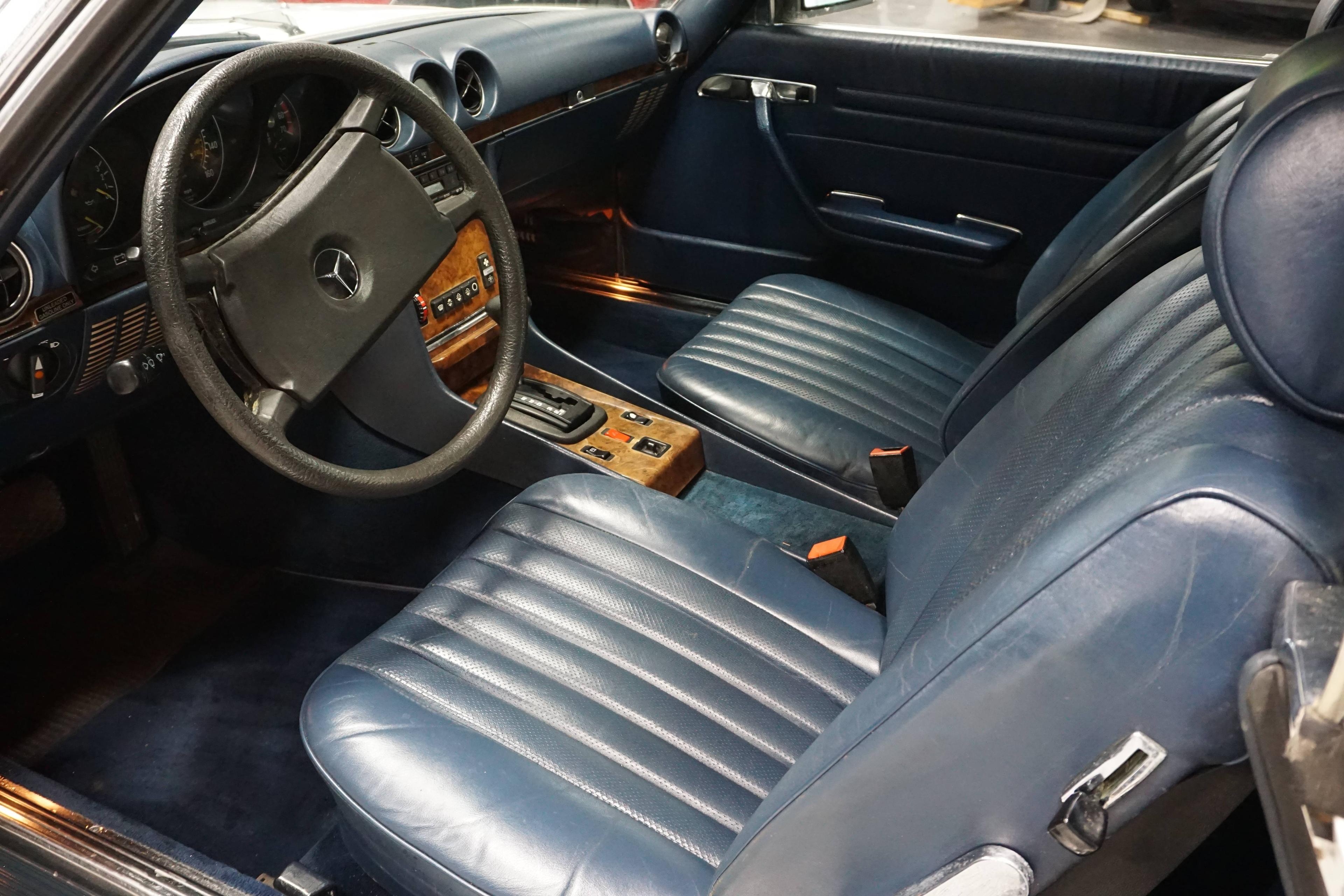 1985 Mercedes-Benz 380SL Convertible. 3.8 liter V8 engine. Automatic transm