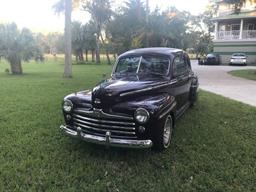 1947 Ford 2 Door Coupe. Built by Ray Zigler of Heartville, SC in 1989.He pu