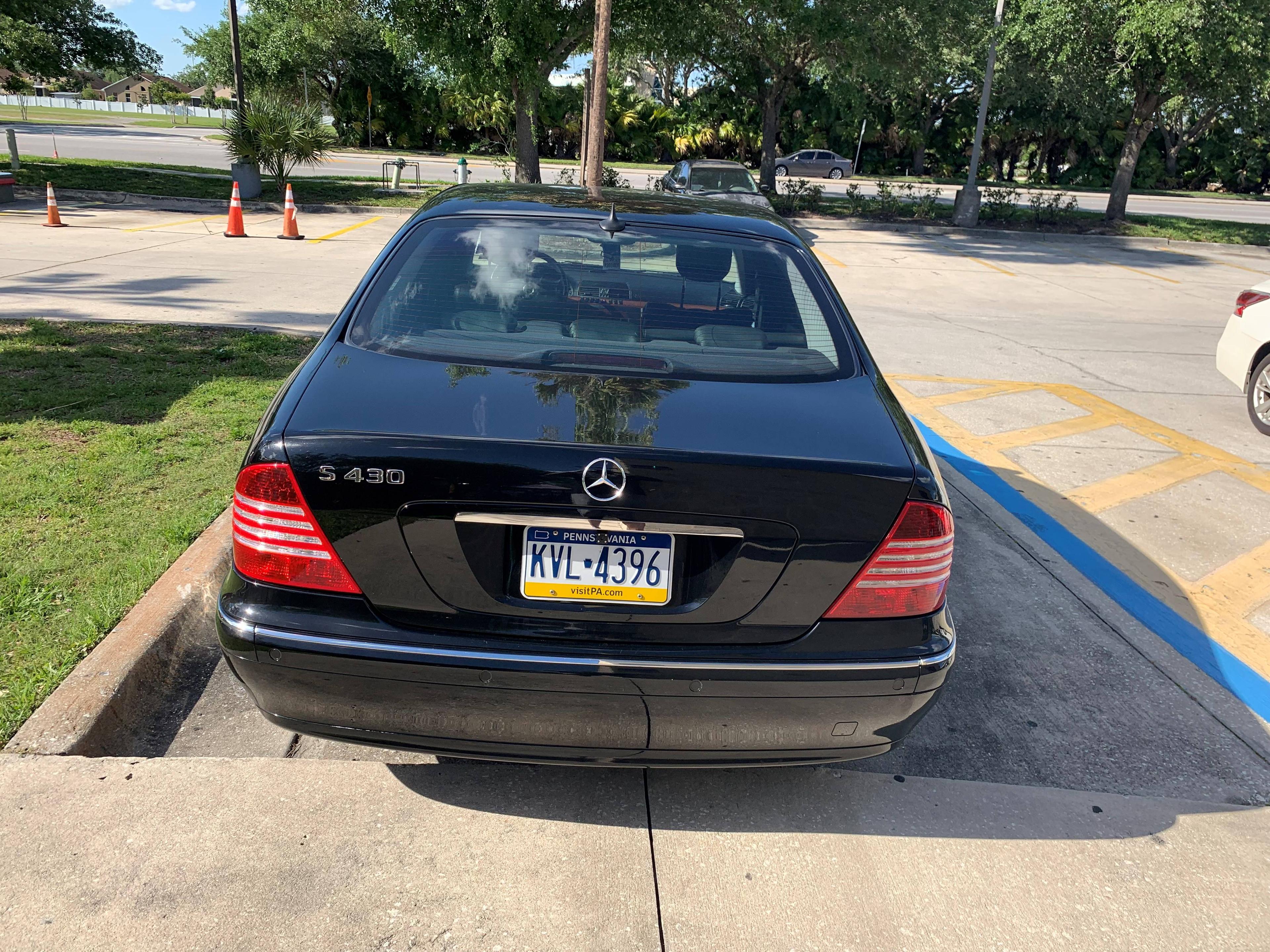 2000 Mercedes-Benz S430 Sedan. Chrome wheels. Upgraded stereo with NAV. Sun