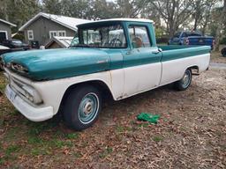 1961 GMC Apache Truck. Straight 6 engine. 3 speed on the tree manual transm