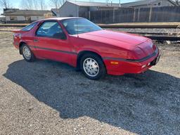 1987 Dodge Daytona GTR with 4 cylinder engine, turbo charged, 5 speed manua