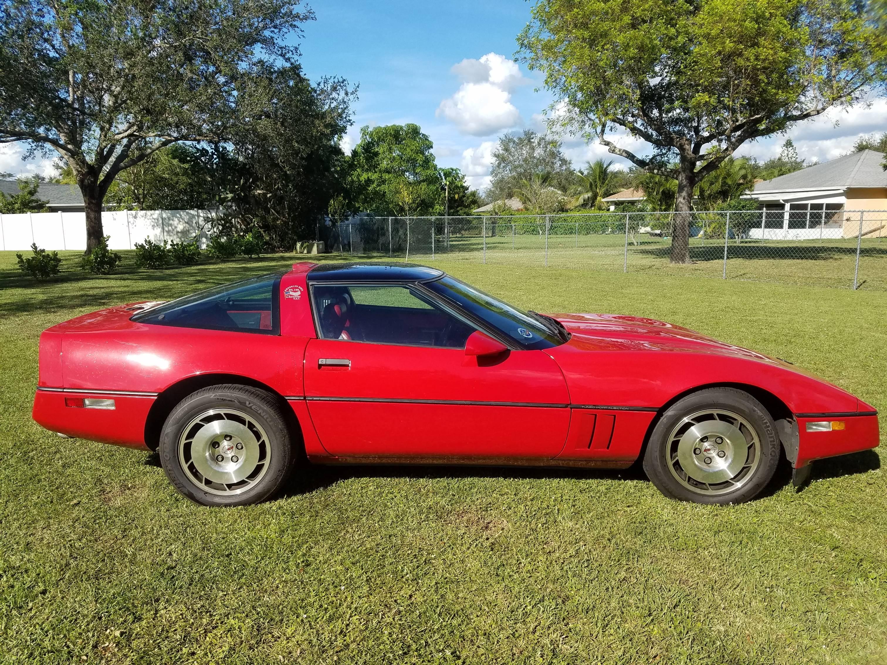 1986 Chevrolet Corvette Coupe. 2nd owner of vehicle.  Approximately 13,000