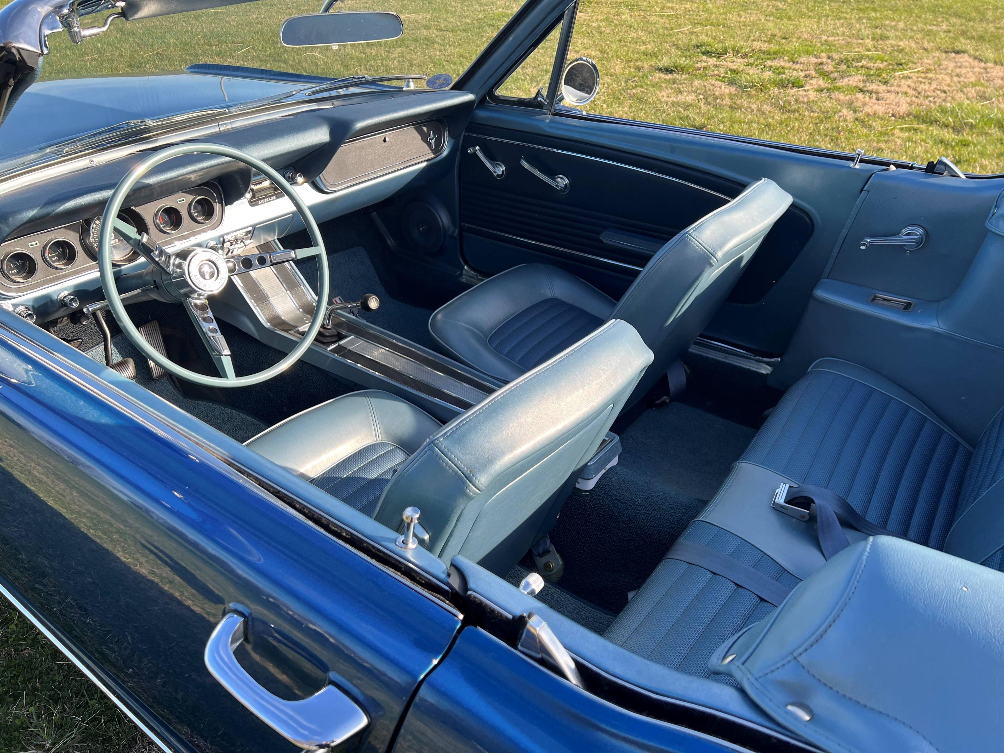 1966 Ford Mustang Convertible. Factory original 289 cid 2V 200hp V-8 engine