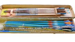 Lot of Indian Archery box and Arrows