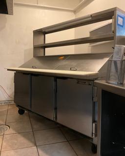 Beverage Mega Top Refrigerated Sandwich Prep Table