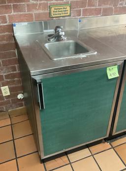 Duke Modular Stainless Steel Cabinet with Hand Sink 1 Door