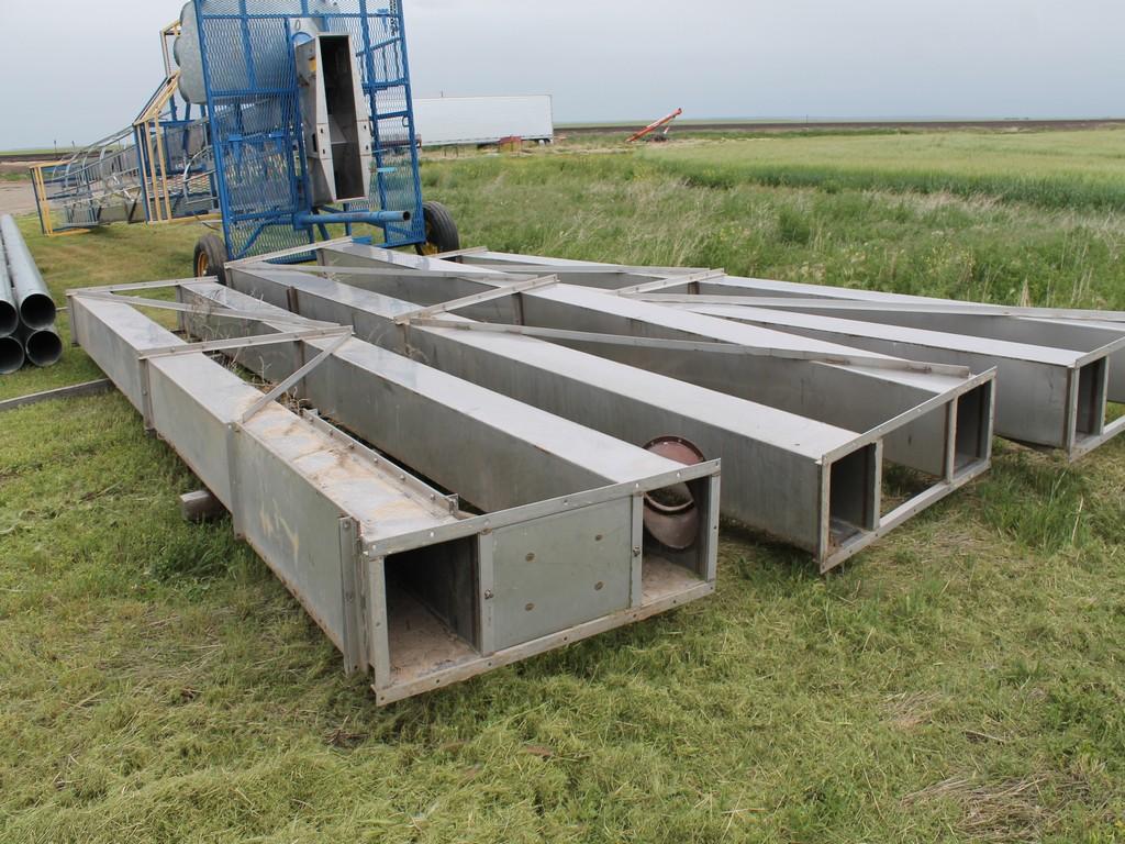 100' STAINLESS GRAIN ELEVATOR LEG WITH RELATED EQUIPMENT