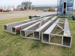 100' STAINLESS GRAIN ELEVATOR LEG WITH RELATED EQUIPMENT