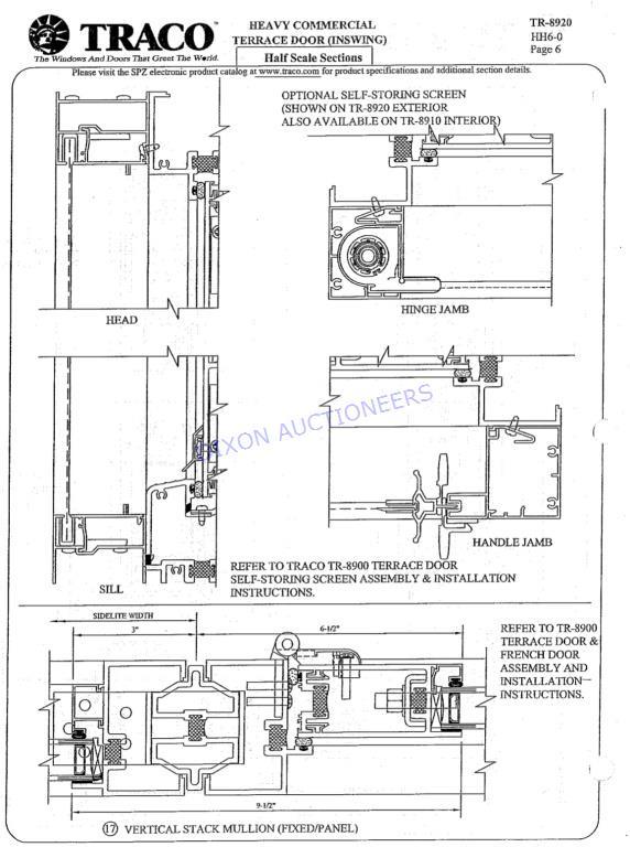 DOOR SPECIFICATIONS AND INFORMATION