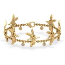 1.60 Ctw SI2/I1 Diamond 14K Yellow Gold Bracelet