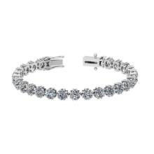 Certified 12.50 Ctw Diamond SI2/I1 Bracelet 14K White Gold Made In USA