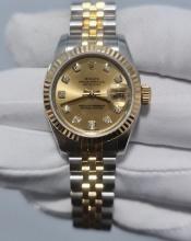 26mm Womens Datejust w/ Factory Diamonds Comes with Box & Papers