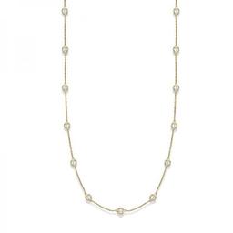 36 inch Station Station Necklace 14k Yellow Gold 3.00ctw