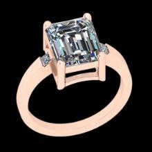 2.07 Ctw SI2/I1 Diamond 10K Rose Gold Engagement Ring