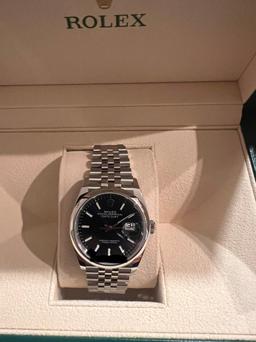 BRAND NEW ROLEX DATEJUST 36MM 'BLUE DIAL' COMES WITH BOX AND PAPERS