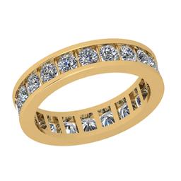 3.00 Ctw SI2/I1 Diamond 14K Yellow Gold Men's Band Ring