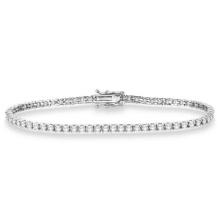 Eternity Diamond Tennis Bracelet 14k White Gold 3.51ctw