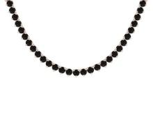 4.64 Ctw i2/i3 Treated Fancy Black Diamond 14K Rose Gold Necklace