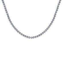 4.64 Ctw SI2/I1 Diamond 3 14K Rose Gold Necklace