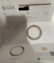 GIA Certified Natural (No Treatment) Orangy Brown Jadeite Jade Bangle