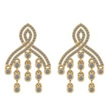 2.50 Ctw Si2/i1 Diamond 14K Yellow Gold Earrings