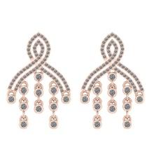 2.50 Ctw Si2/i1 Diamond 14K Rose Gold Earrings