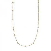36 inch Station Station Necklace 14k Yellow Gold 1.50ctw
