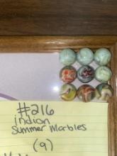 9 Indian Summer marbles