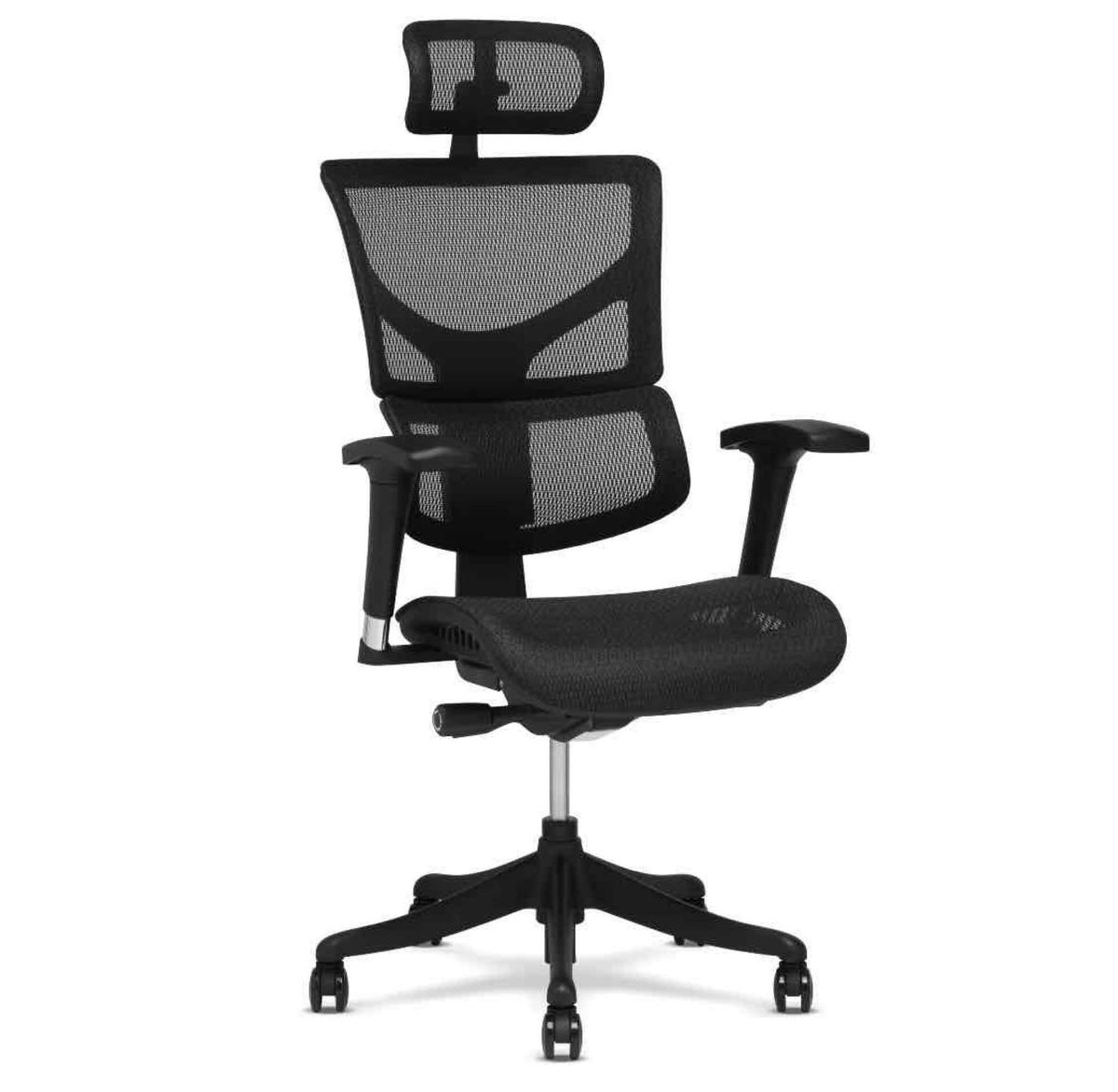 X-Chair Black Wide Soft Mesh Office Shair