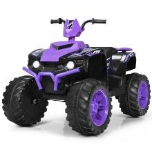 12V Kids Electric 4-Wheeler ATV Quad Ride-on Car with LED Light - 42" X 25.5" X 29"(L X W X H)