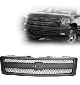 2007-2013 Compatible With CHEVROLET Chevy Silverado 1500 Front Grille Grill Black