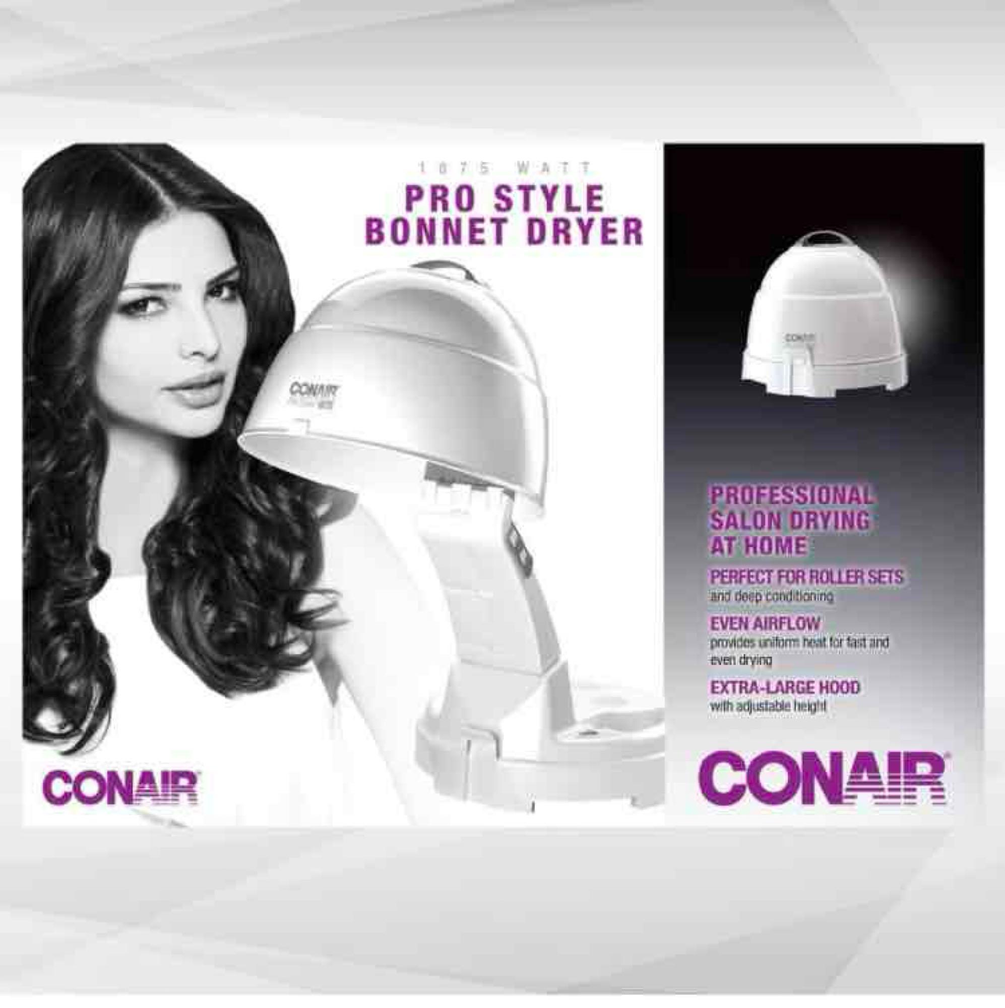 Conair Bonnet Hair Dryer, 1875W Pro Style Bonnet Ionic Hair Dryer