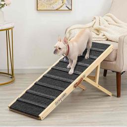 Dog Ramp for Bed - Car Ramp for Dog - 39" Long Adjustable 16"-24" Dog Ramps for Small Dogs Medium