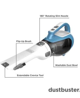 BLACK+DECKER dustbuster AdvancedClean Cordless Handheld Vacuum, Compact Home and Car Vacuum with