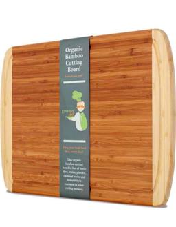 GREENER CHEF 18 Inch Extra Large Bamboo Cutting Board with Lifetime Replacements - Wood XL Cutting