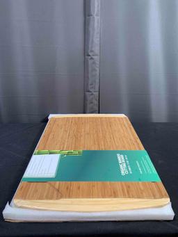 GREENER CHEF 18 Inch Extra Large Bamboo Cutting Board with Lifetime Replacements - Wood XL Cutting