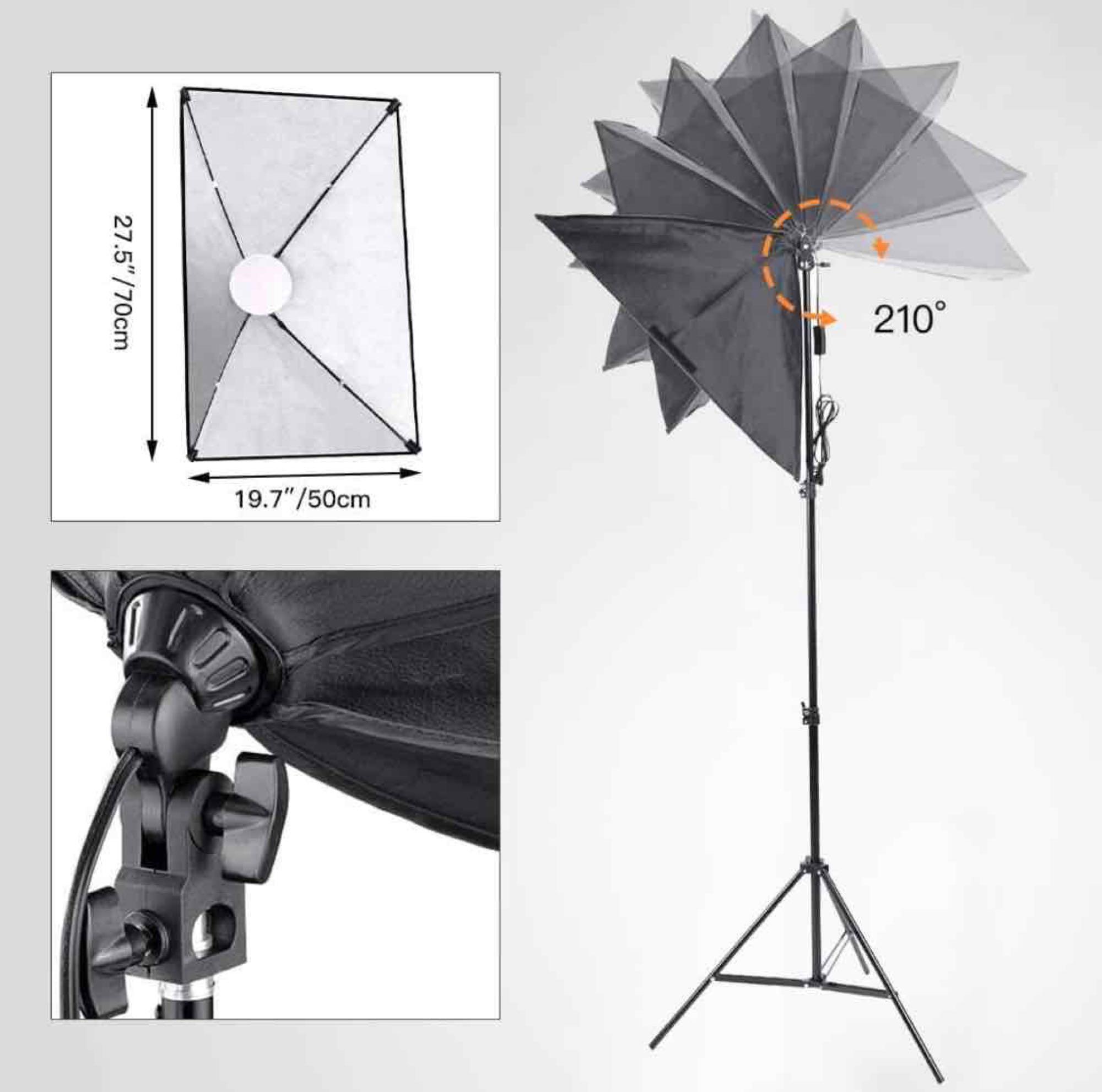 MOUNTDOG Softbox Lighting Kit, Photography Studio