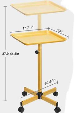 JOSTZHXIN Premium Aluminum Salon Tray Cart