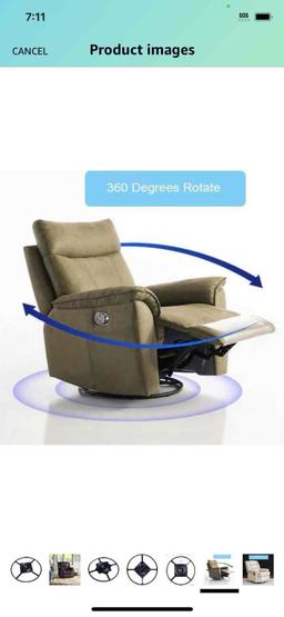 Heavy Duty 25.5? Recliner Chair Sofa Furniture Ring Base w Swivel Replacement with 10 Inch Plate
