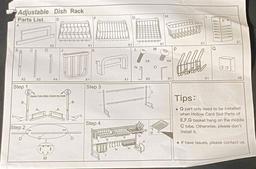 SAYZH Over The Sink Dish Drying Rack