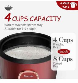 Mini Rice Cooker Small Rice Cooker 3 Cup, Portable Travel Rice Cooker, Auto Keep Warm