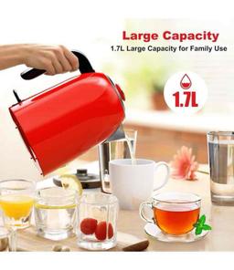 Galanz Retro Electric Kettle with Heat Resistant Handle and Cordless Pour, Quick Hot Water Boil,