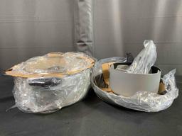 SENSARTE 17 Piece Pots and Pans Set, Nonstick Detachable Handle Cookware, Induction Kitchen Cookware